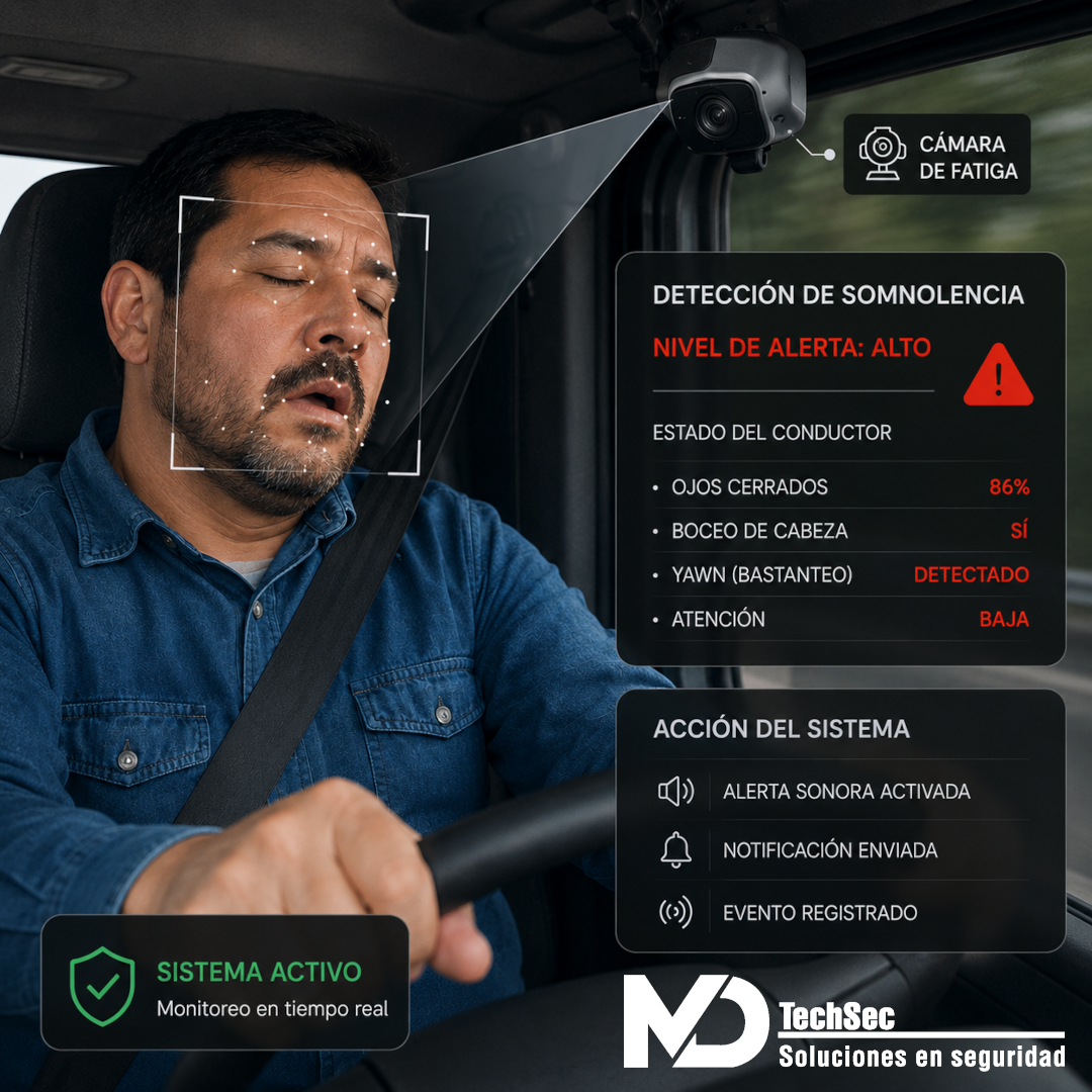 Tecnología de detección de fatiga para conductores en tiempo real - MD TechSec